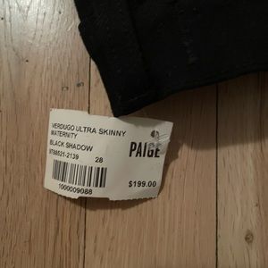 PAIGE
Verdugo Skinny Maternity Jeans in Black Shadow